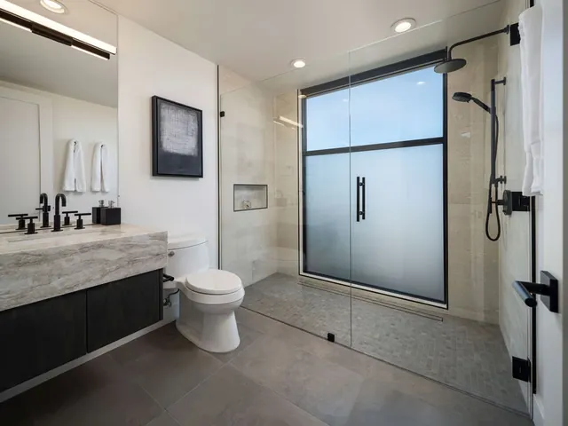 Bathroom with a walk-in shower